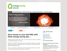 Tablet Screenshot of energysavingadvice.co.uk